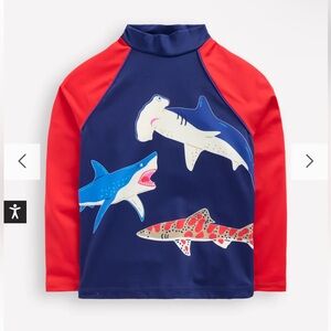 Mini boden Logo Rash Vest size 2-3T